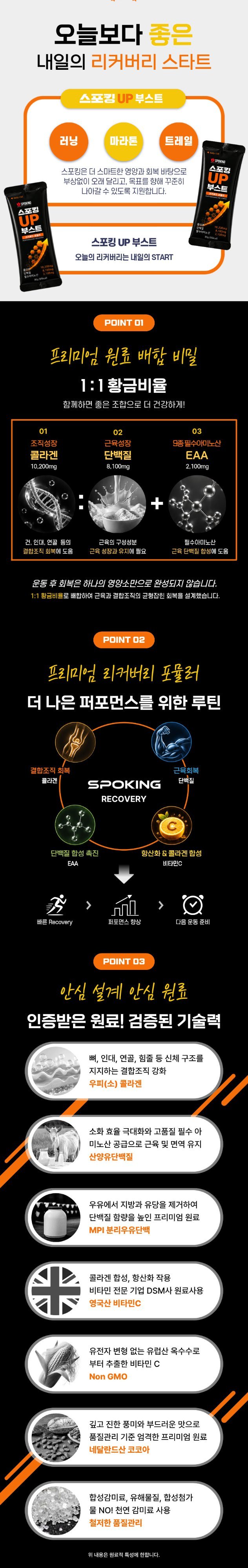 스포츠뉴트리션 스포킹 리커버리포뮬러 상세 이미지 3